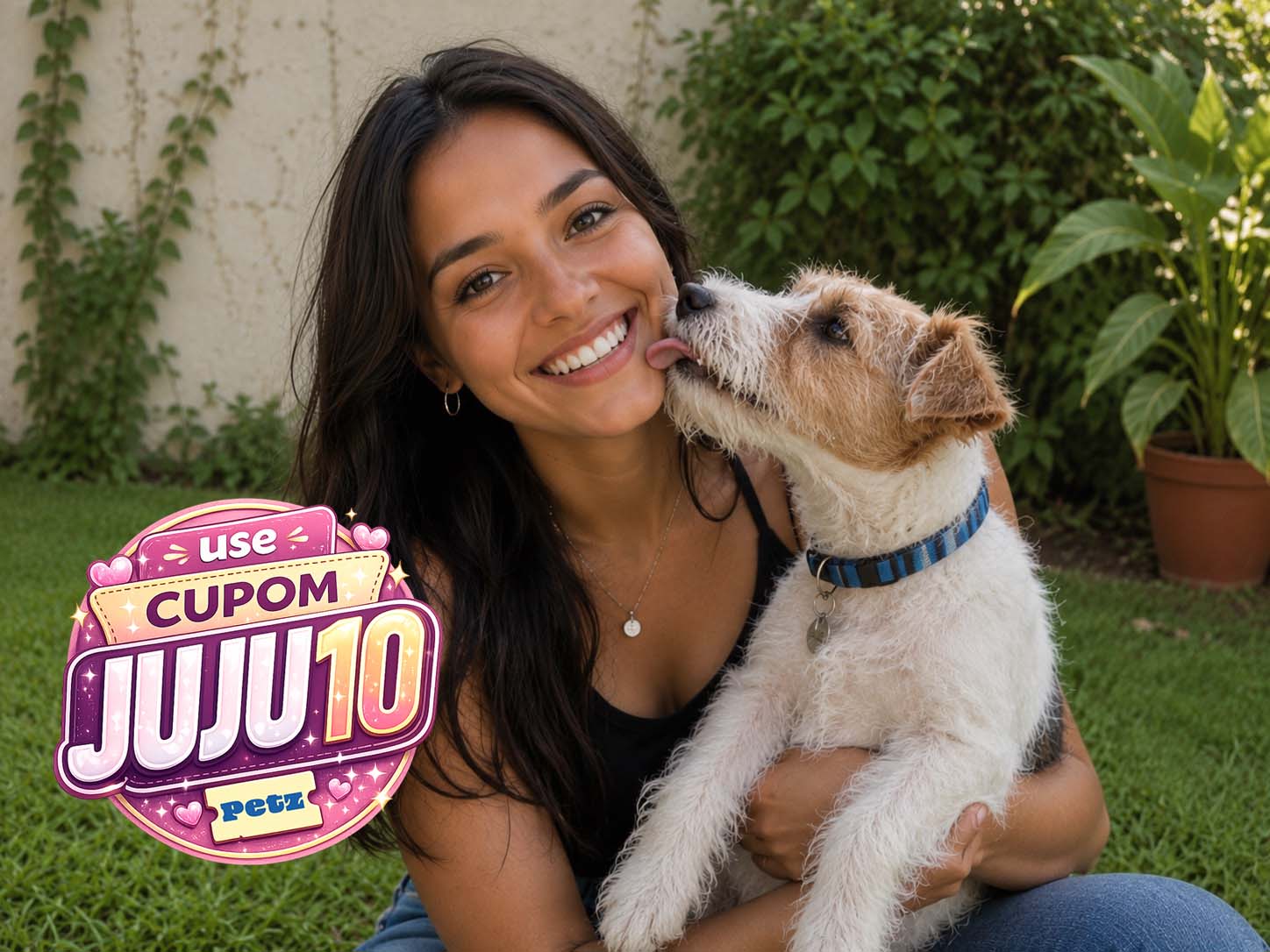 Camila, compradora Petz — cupom JUJU10