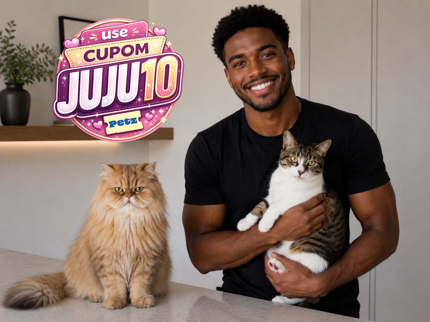 Paulo Augusto, compradora Petz — cupom JUJU10